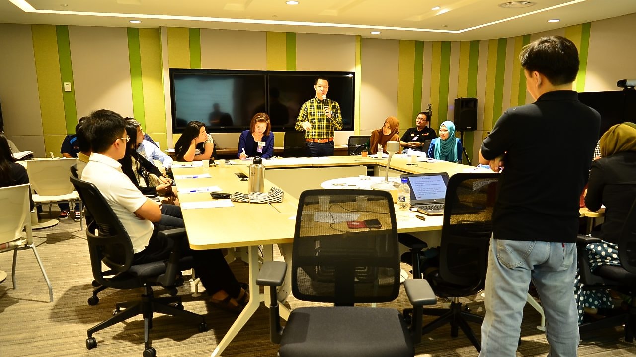 Entrepreneur Sharing his Business Idea