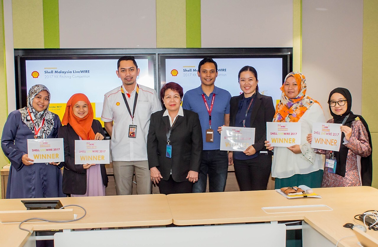 The judges and winners of the 2017