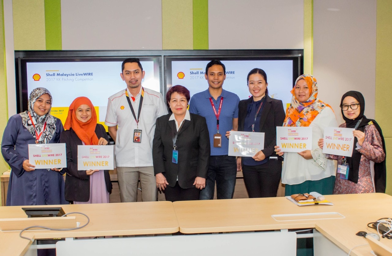 The judges and winners of the 2017