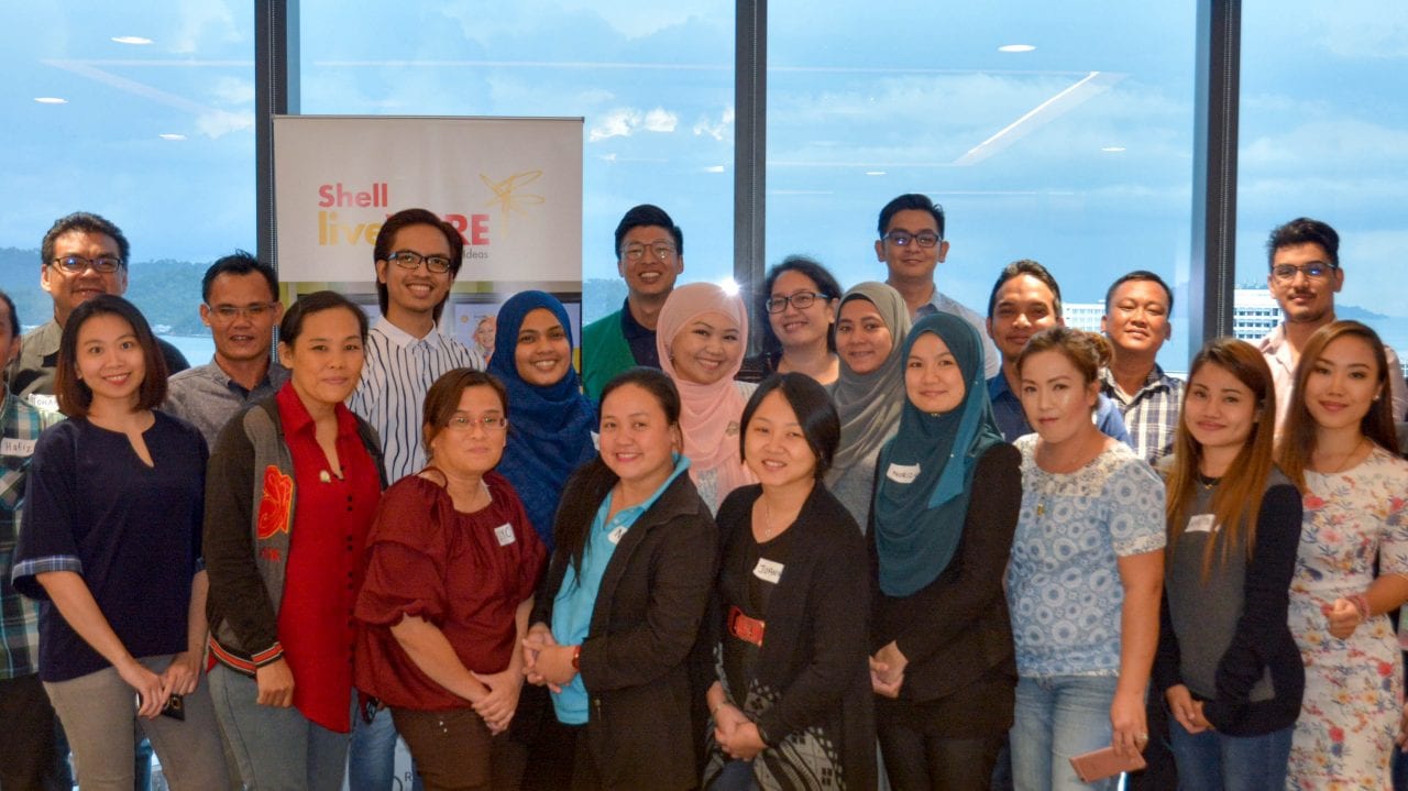Group of Entrepreneurs and Facilitators in the Bright Ideas Workshop in Kota Kinabalu
