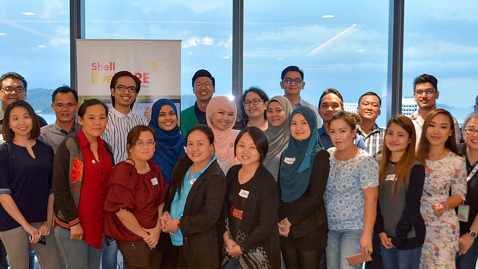 Group of Entrepreneurs and Facilitators in the Bright Ideas Workshop in Kota Kinabalu